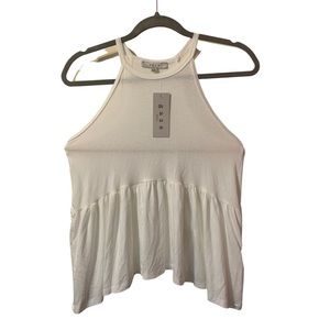 WHITE ‘GAZE’ HALTER TOP!!